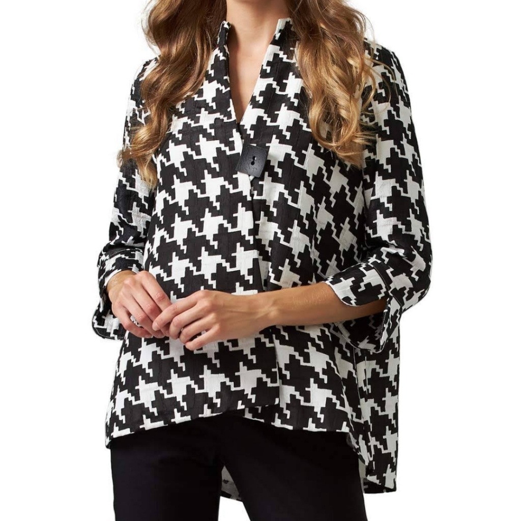 New Joseph Ribkoff Houndstooth Print Jacket